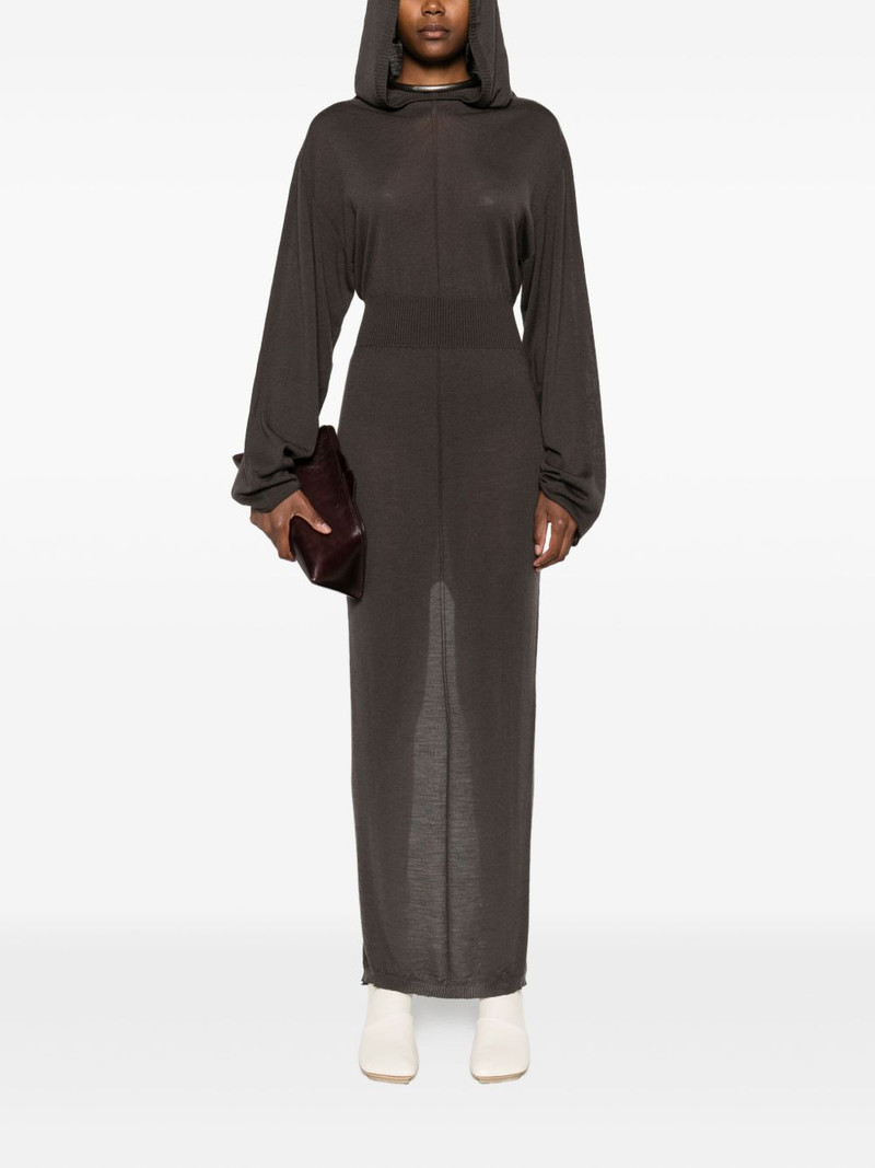 Rick Owens long-sleeve maxi dress outlook