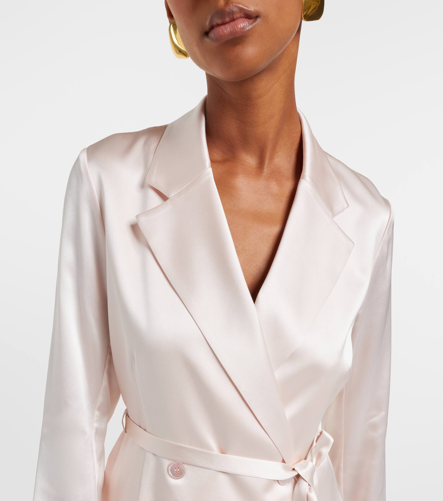 Joubert silk satin blazer - 4