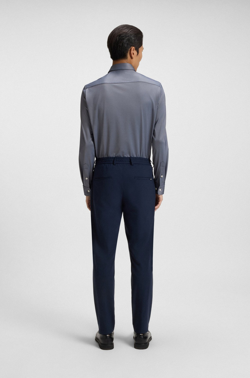 SLIM-FIT SHIRT IN PERFORMANCE-STRETCH STRUCTURED FABRIC 5
