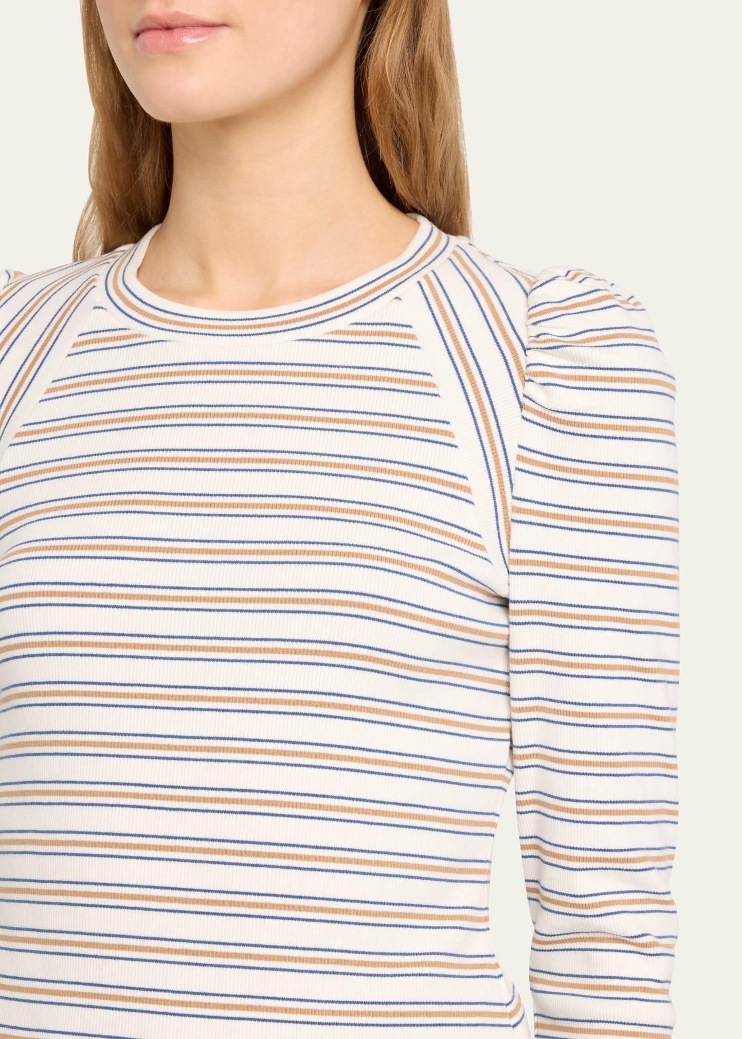 Delano Stripe Puff-Sleeve Top - 5