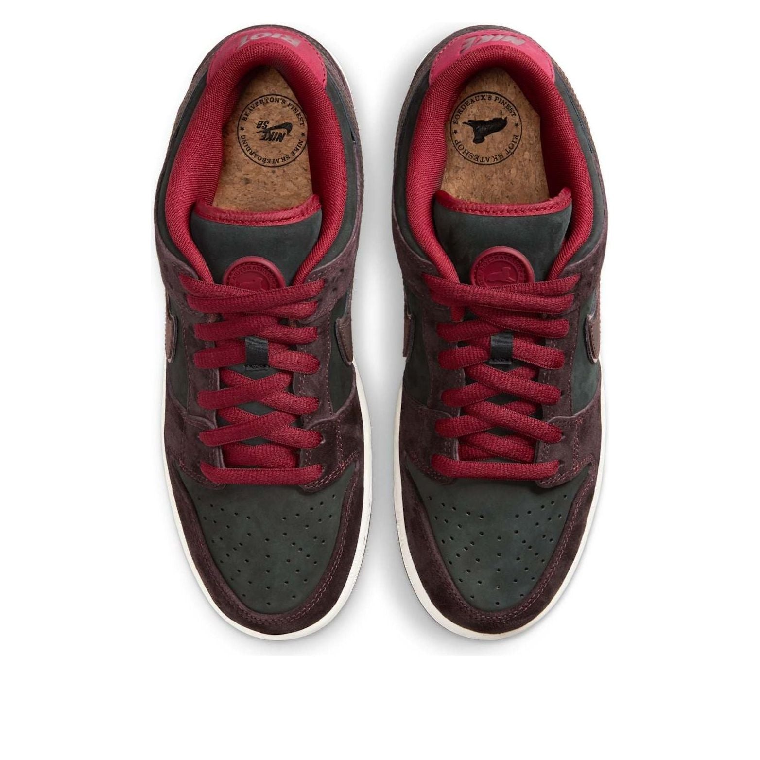 Nike x Riot Skateshop SB Dunk Low 'Mahogany Dark Beetroot' FZ1289-200 - 4