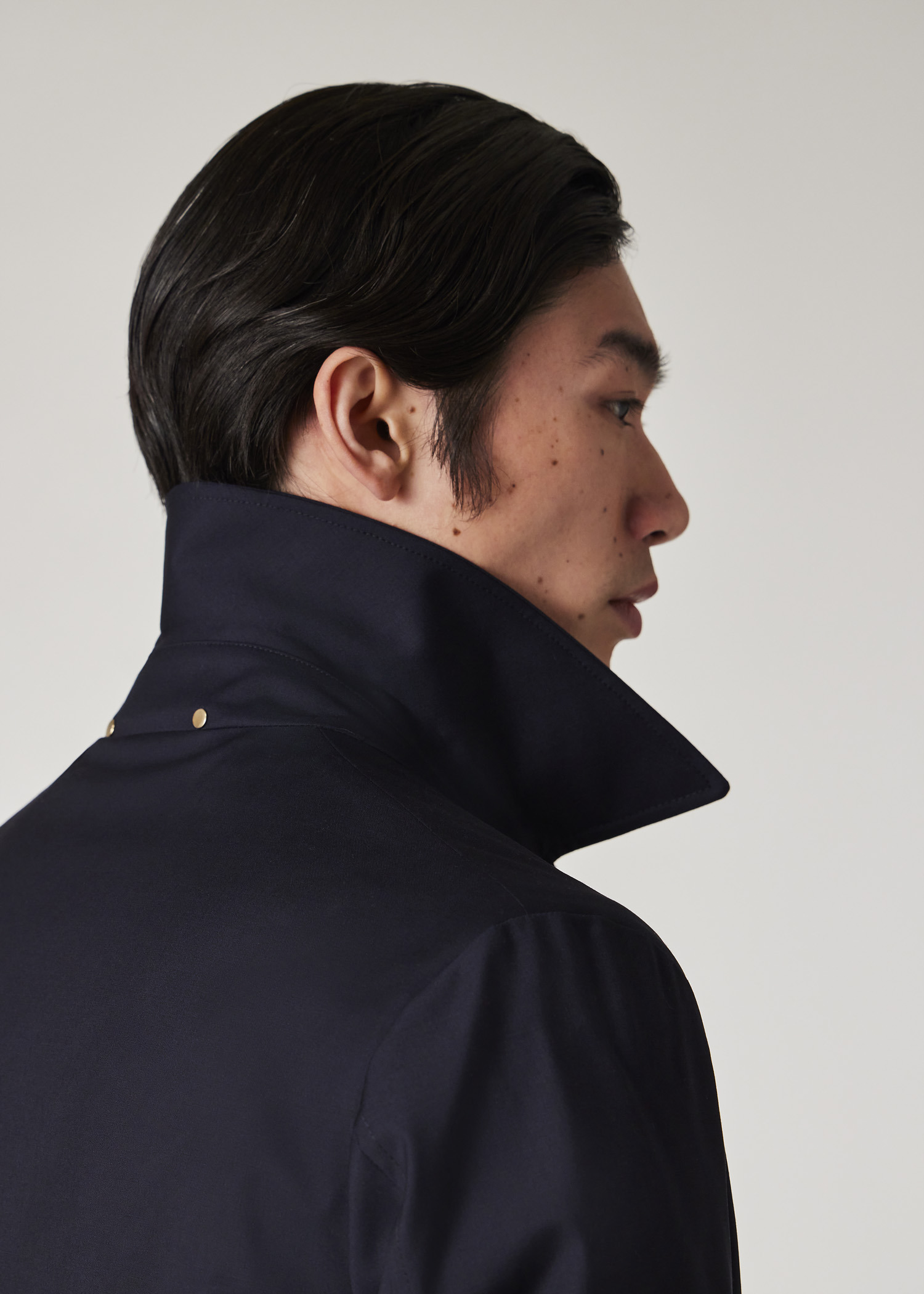 'Storm System' Wool Mac With Detachable Gilet - 8