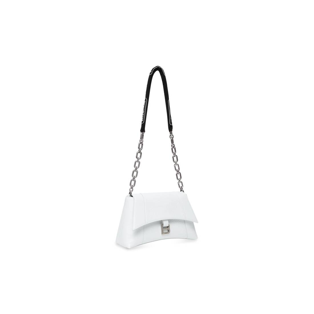 Women's Downtown Small Shoulder Bag With Chain in White - 2