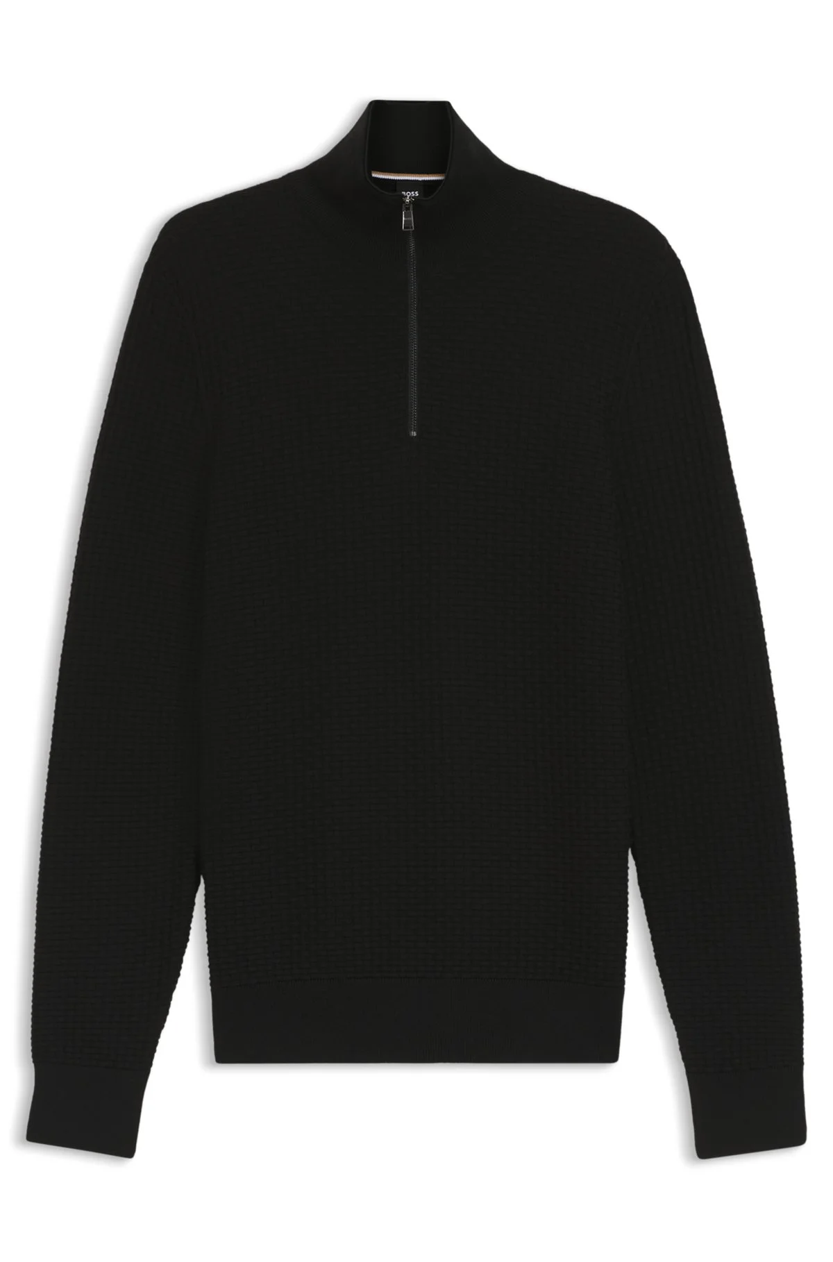 QUARTER-ZIP SWEATER IN COTTON - 1