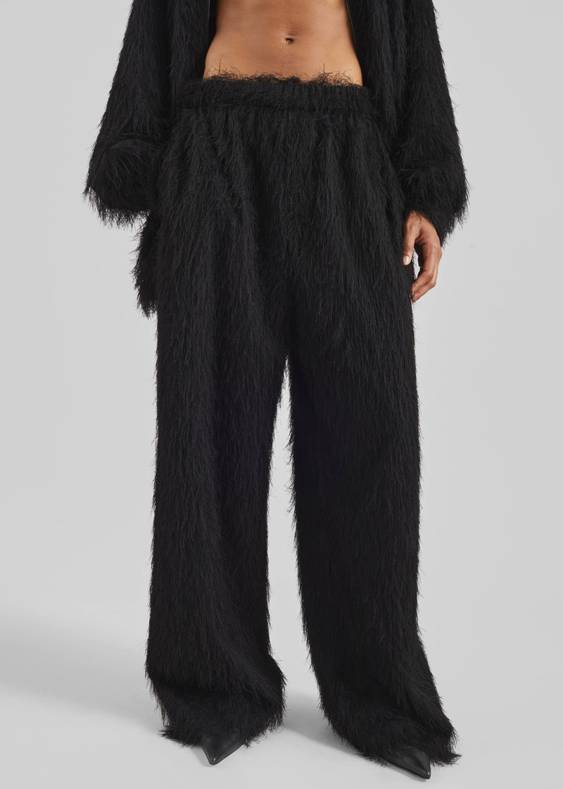 Baxter Fringed Track Pants - Black 4