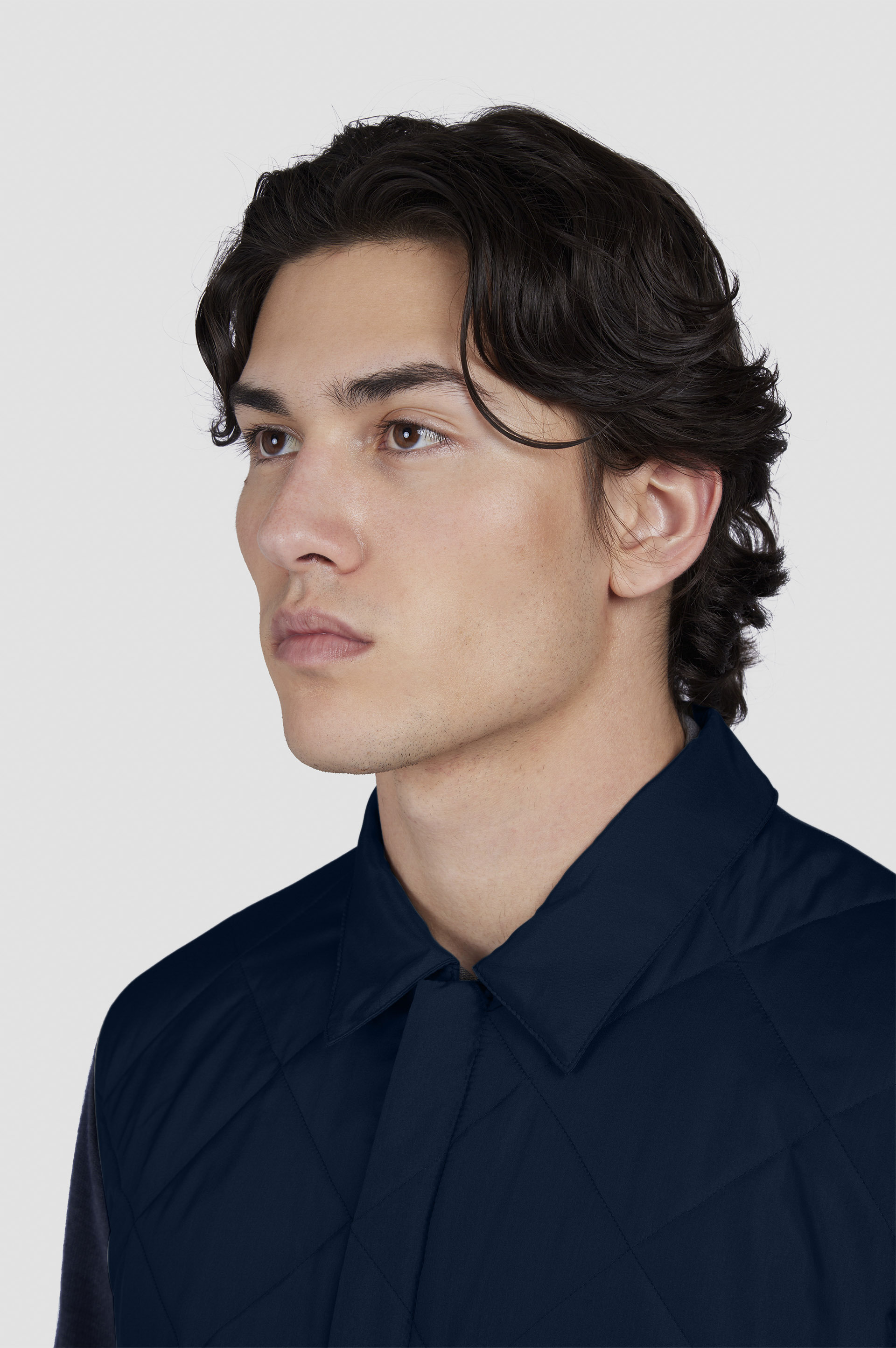 HYBRID ZIP-UP SHAKET IN TYPHOON® SILK, WOOL AND SILK - 4