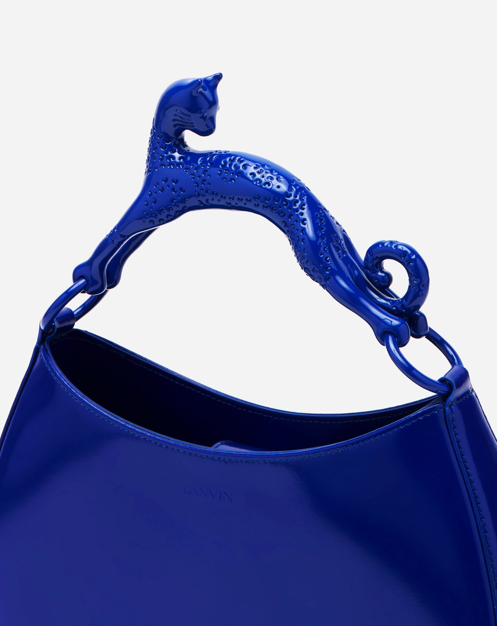 LEATHER PM HOBO CAT BAG - 3