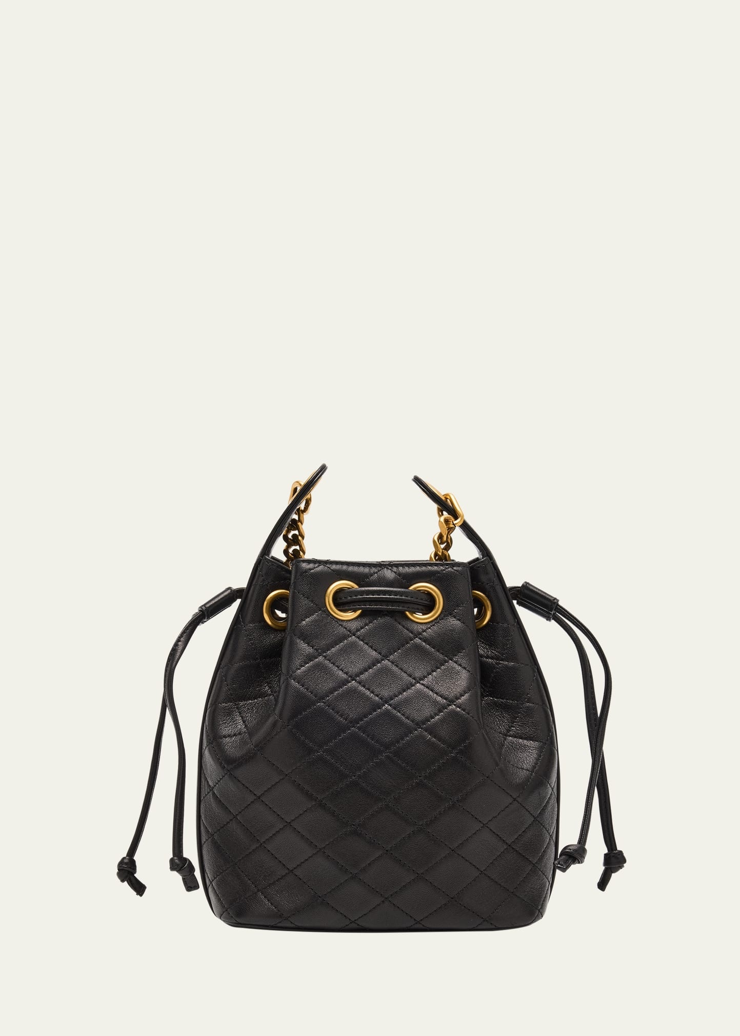 Cassandra Small YSL Bucket Bag in Quilted Leather - 1