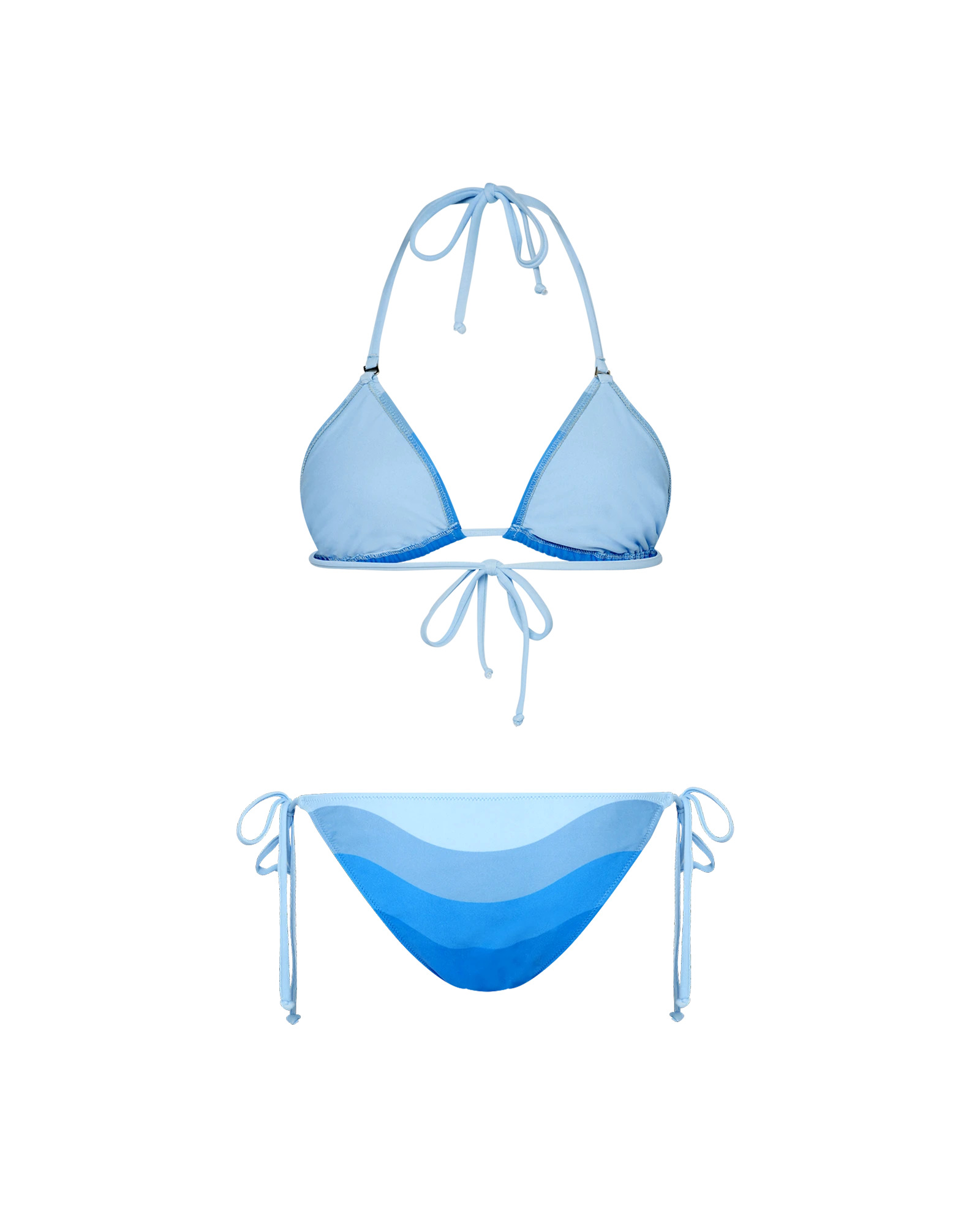 Blue Gradient Bikini Set - 2
