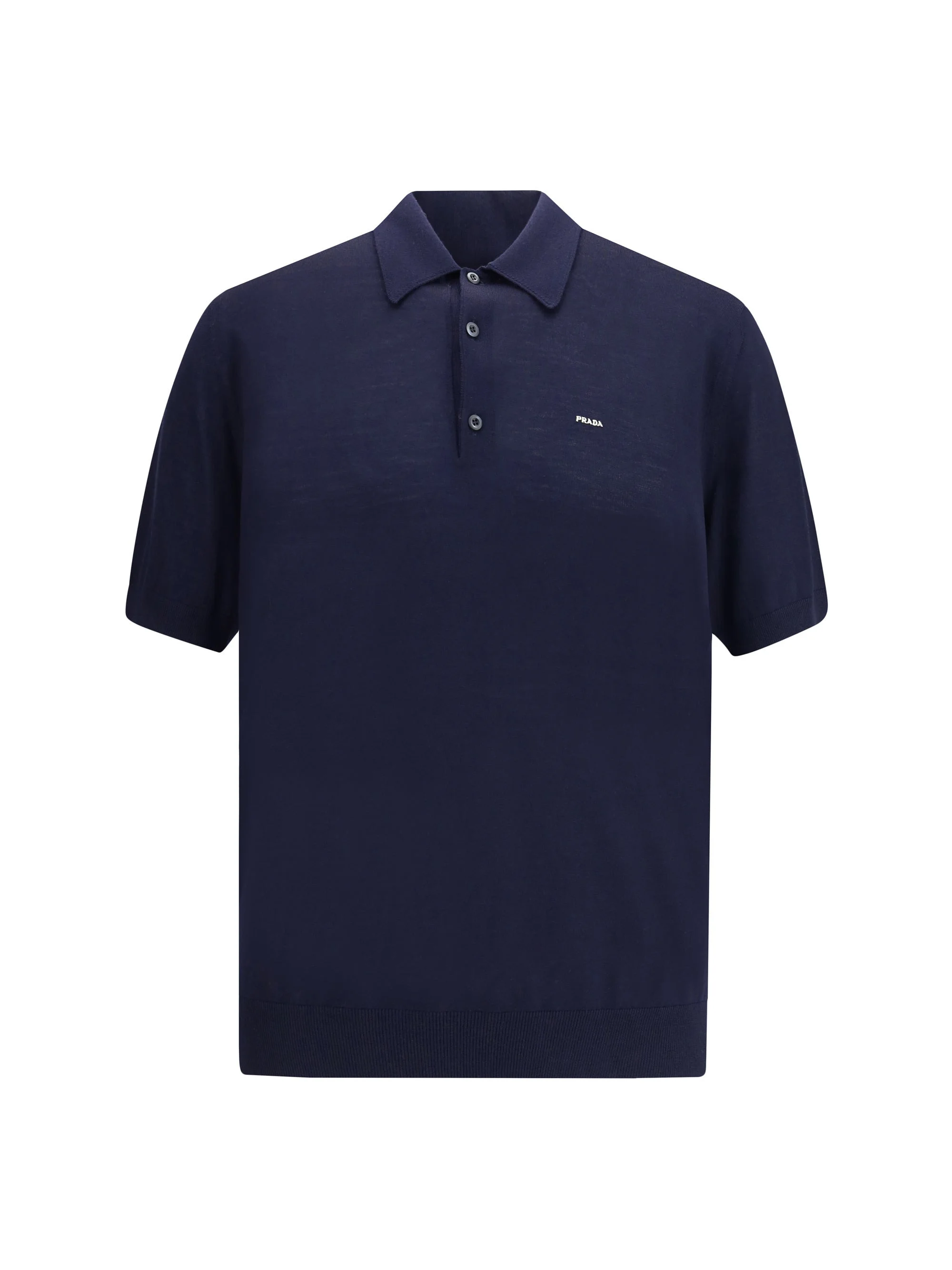 Prada Men Virgin Wool Polo Sweater - 1