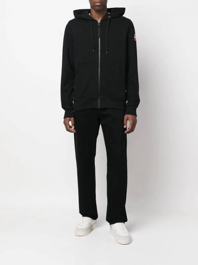 Canada Goose cotton logo-patch hoodie outlook