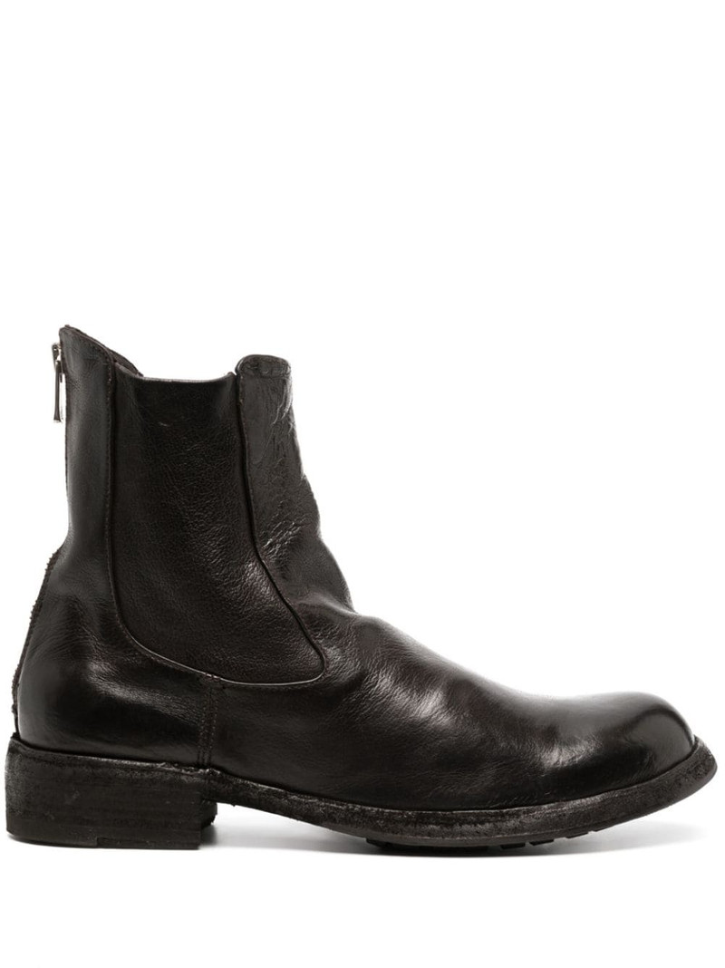 round-toe leather boots 1