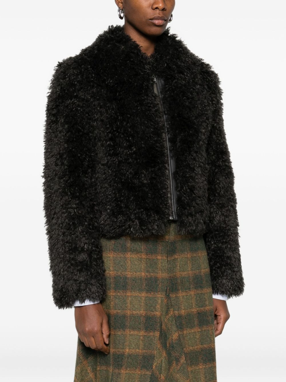 faux-shearling jacket - 3
