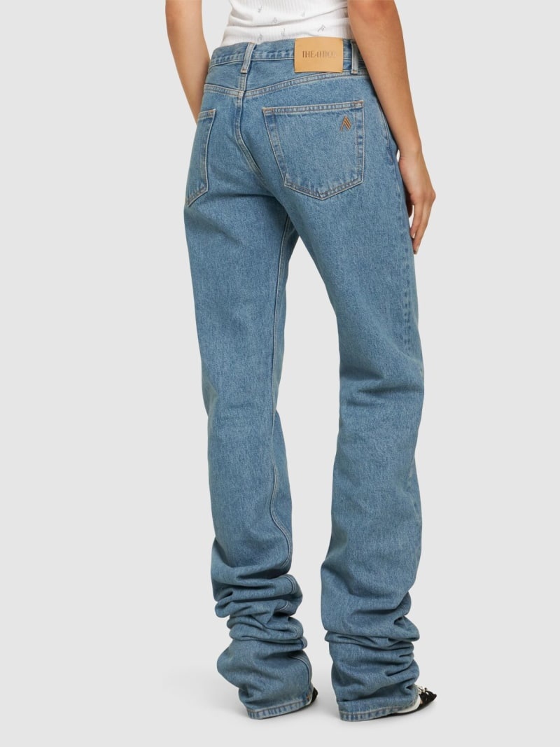 Extra long mid rise straight jeans - 3