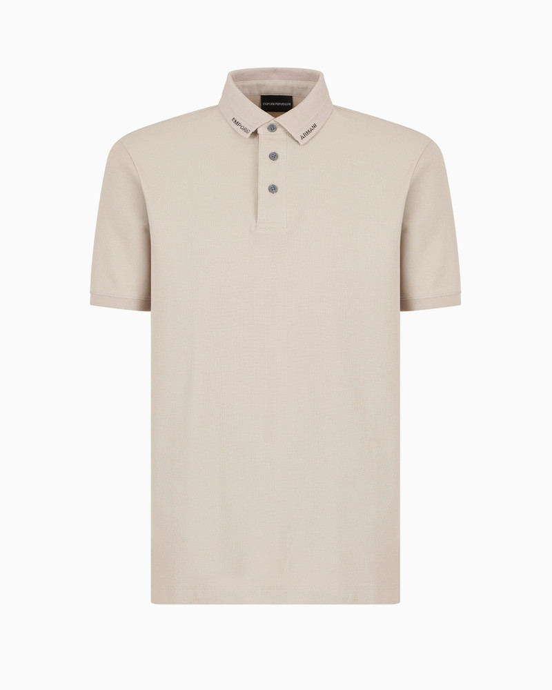 JERSEY POLO SHIRT WITH LOGO COLLAR 1