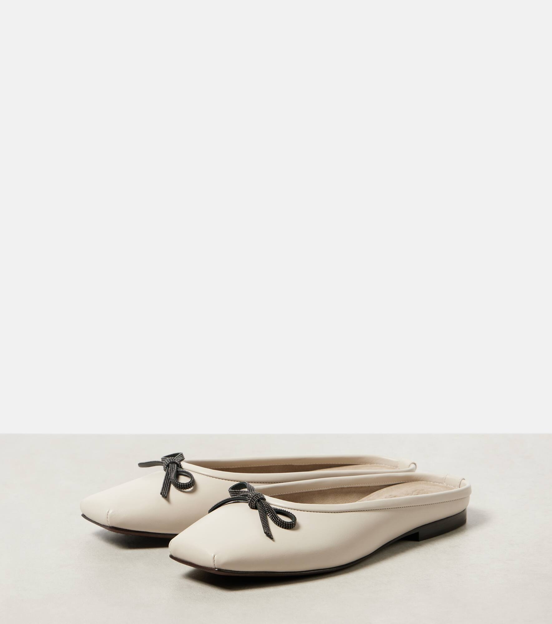 Leather ballet flats - 5
