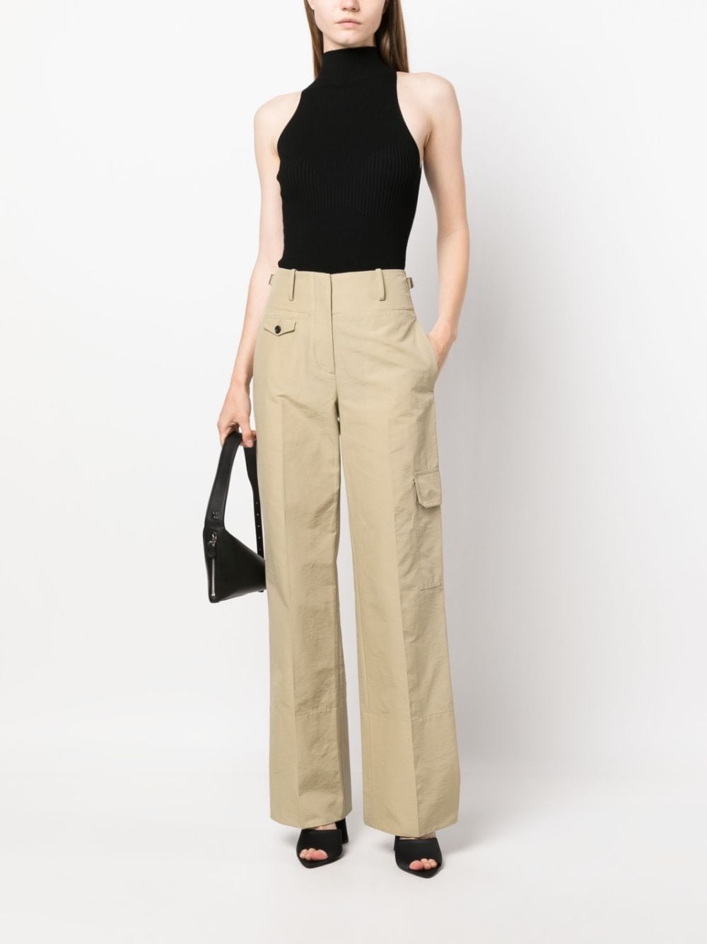 straight-leg utility trousers - 2