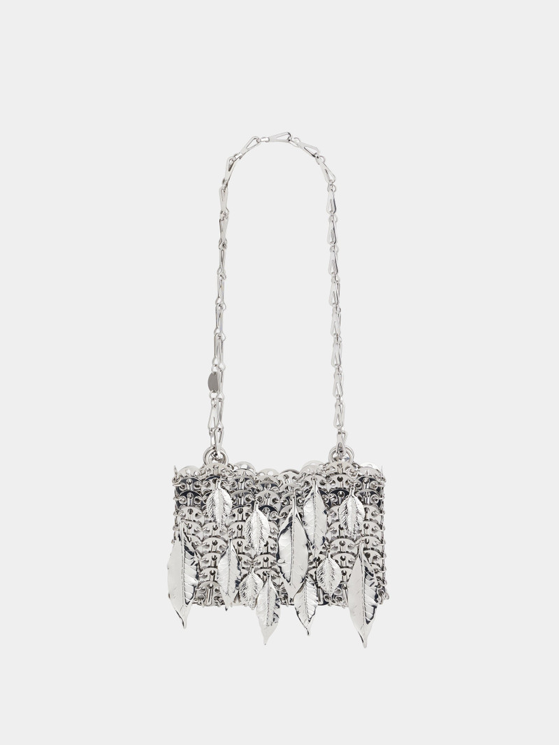 1969 SILVER NANO BAG METALLIC LEAVES 1