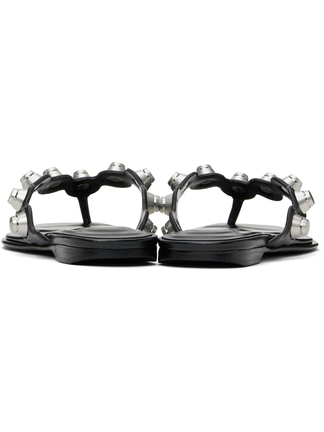 Black Rexa Thong Flat Sandals - 2