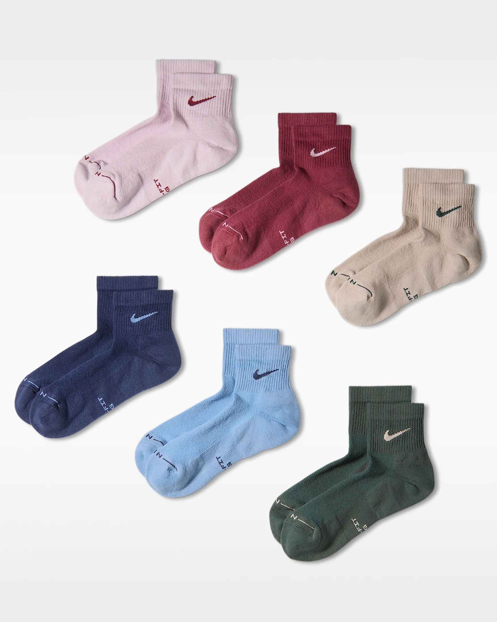Nike Everyday Elevated Ankle Socks (6 Pairs) - 1