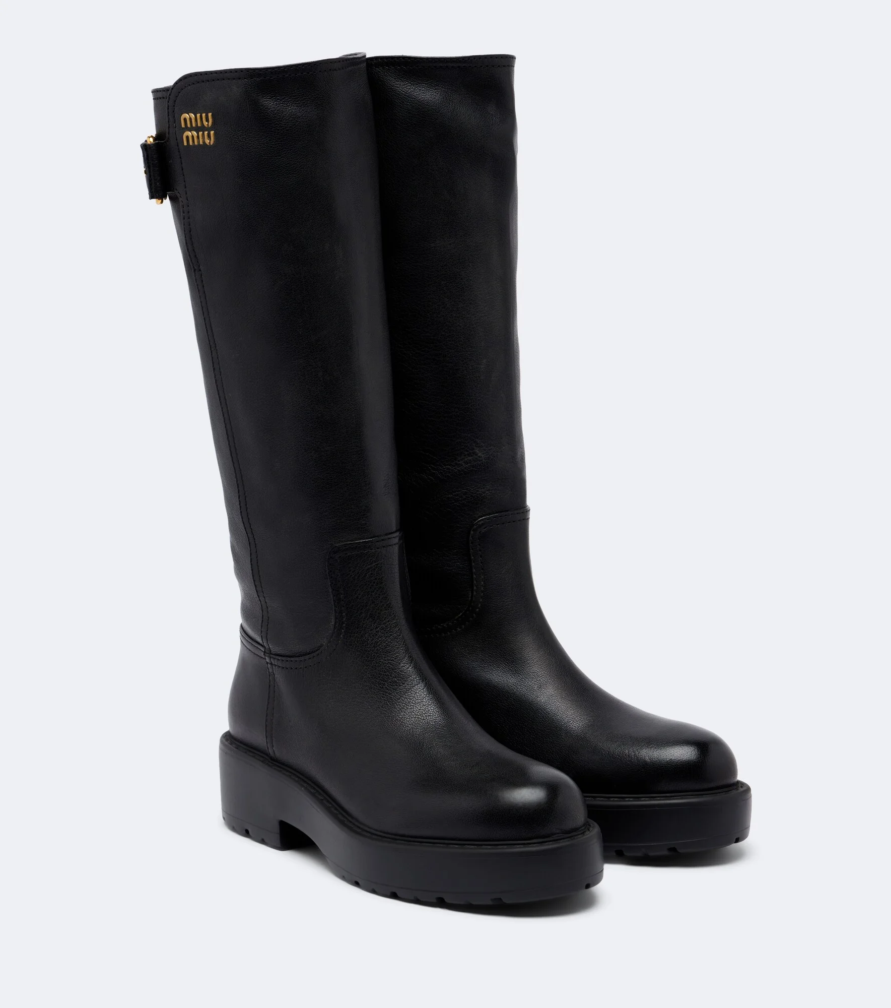 Leather knee-high boots - 1