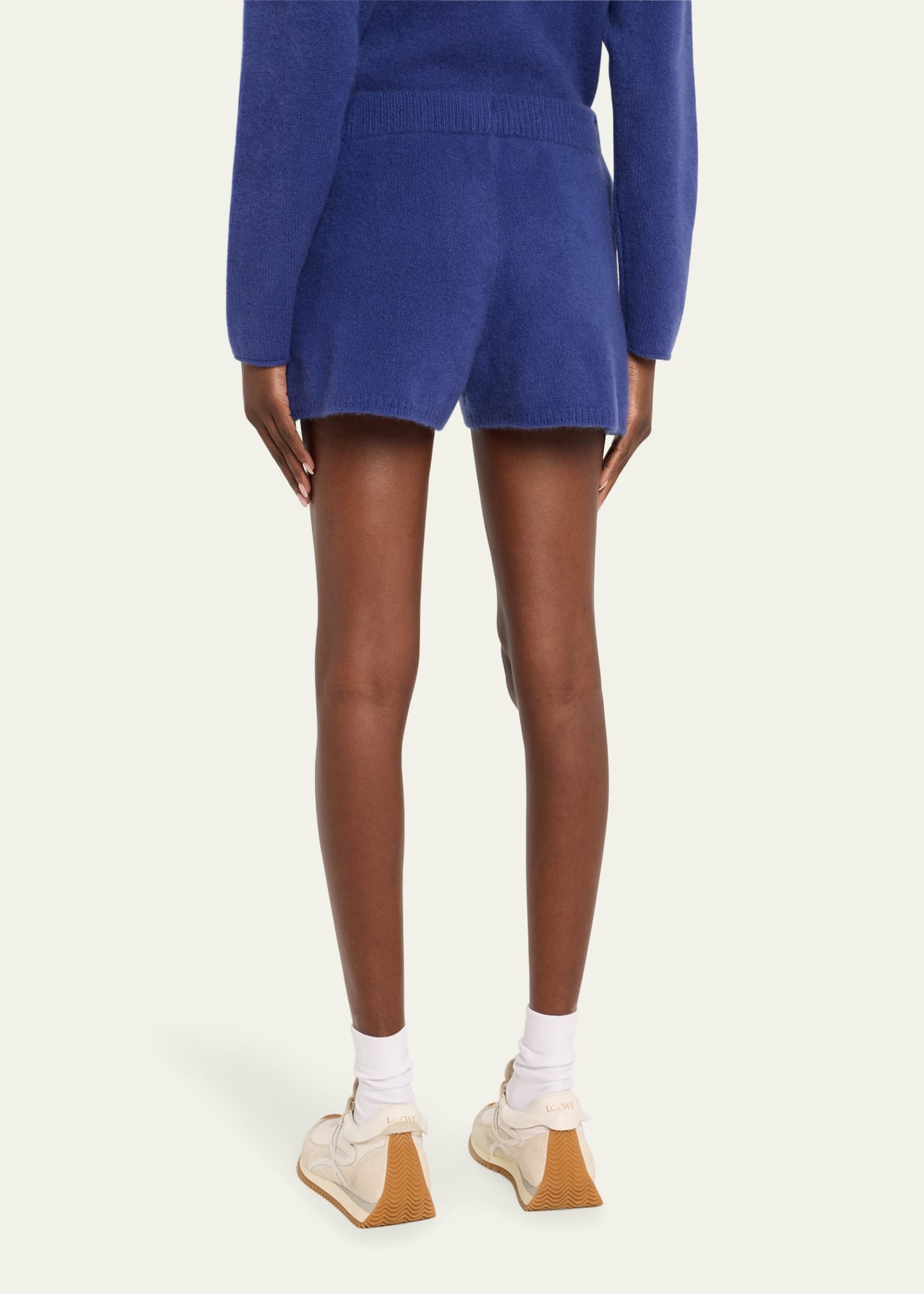 Drawstring Cashmere Lounge Shorts - 3