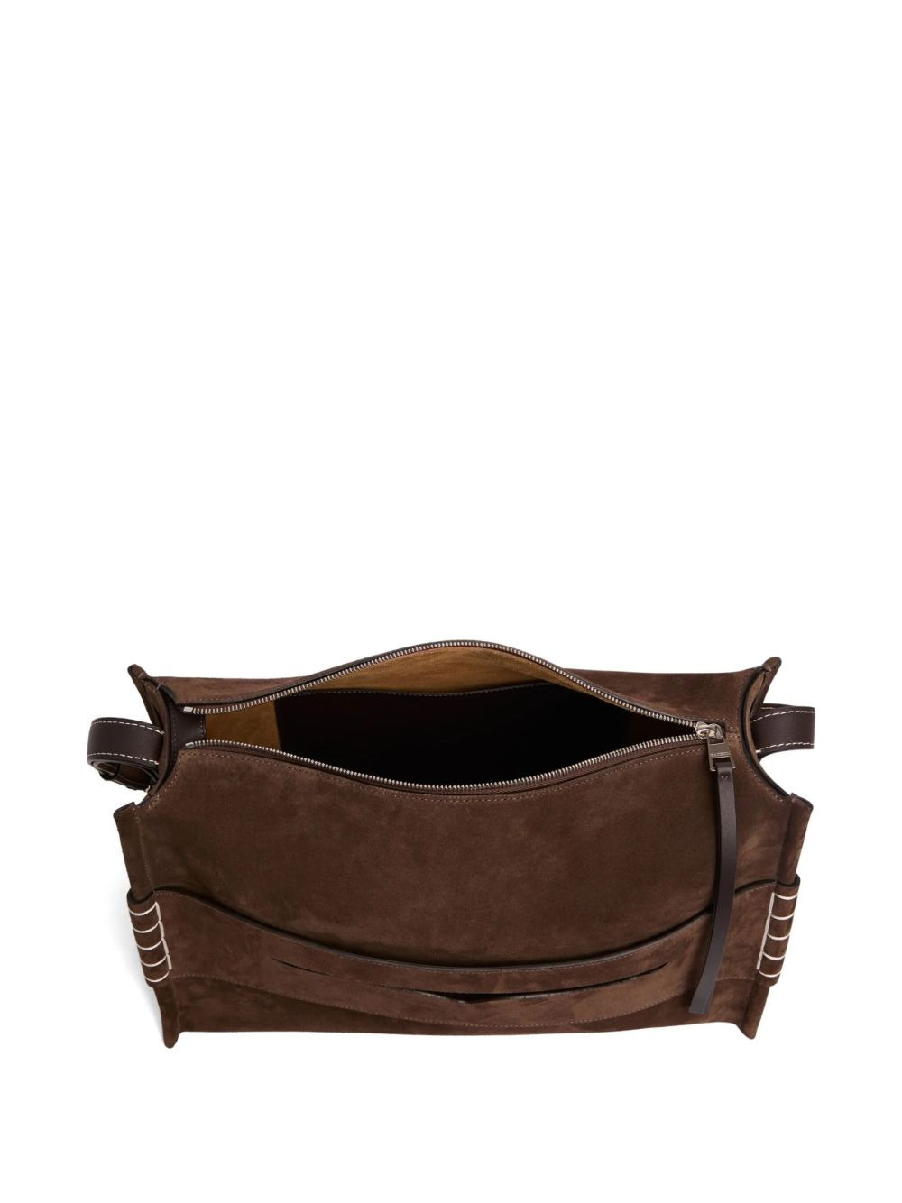 Messenger leather shoulder bag - 4