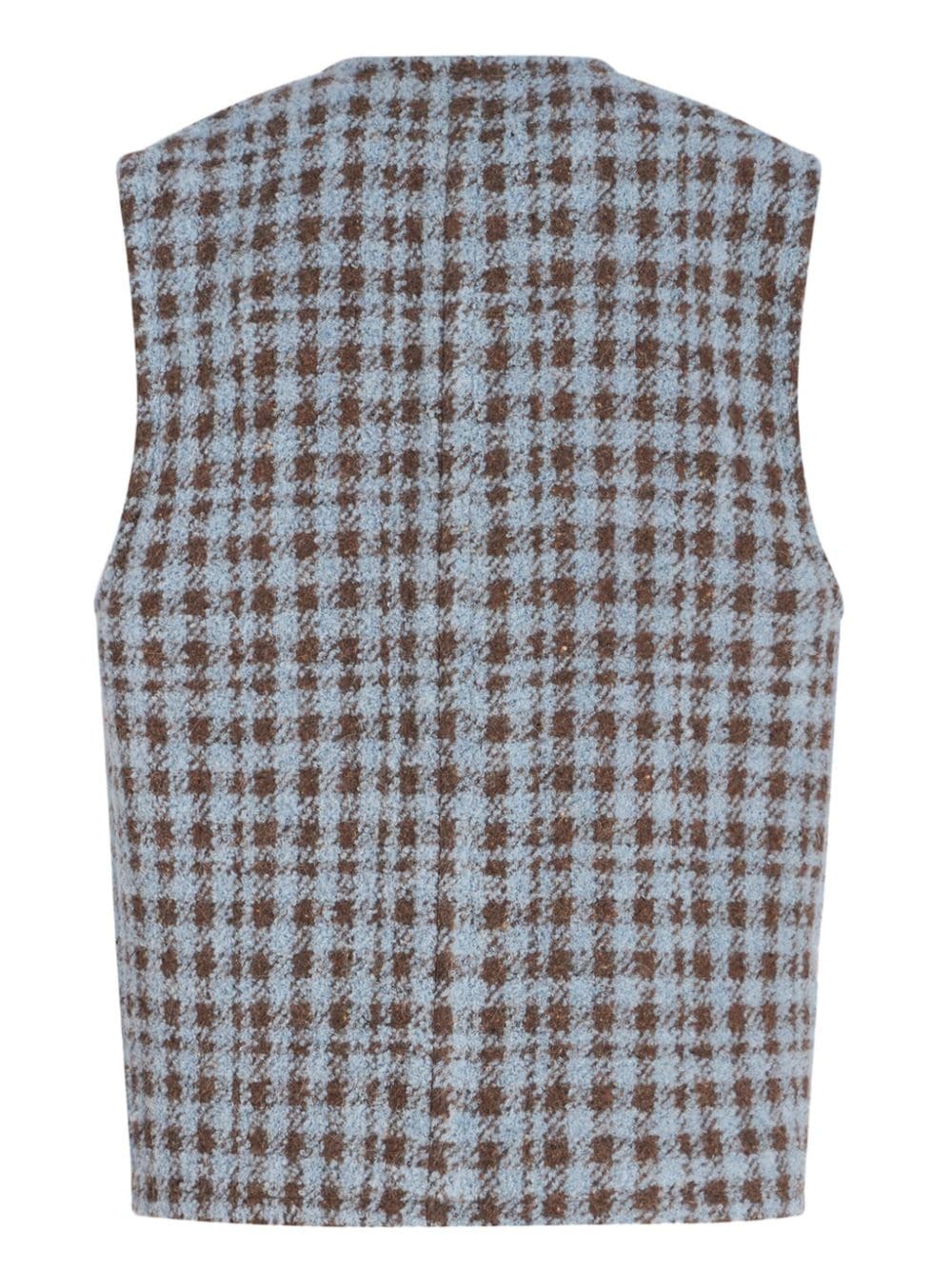 houndstooth embroidered gilet - 7