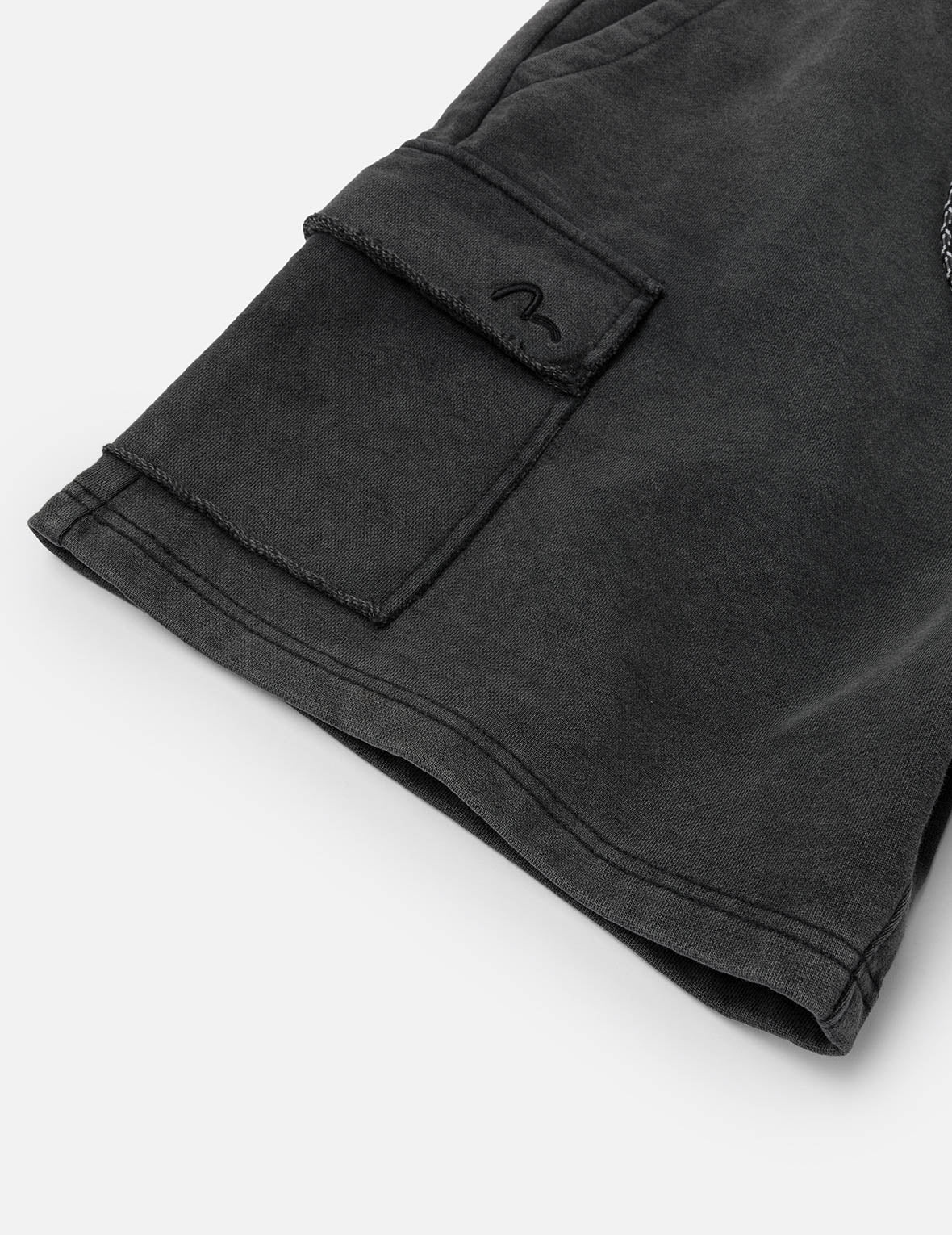 Seagull and Logo Embroidery Relax Fit Sun-Dried Finish Sweatshorts - 9