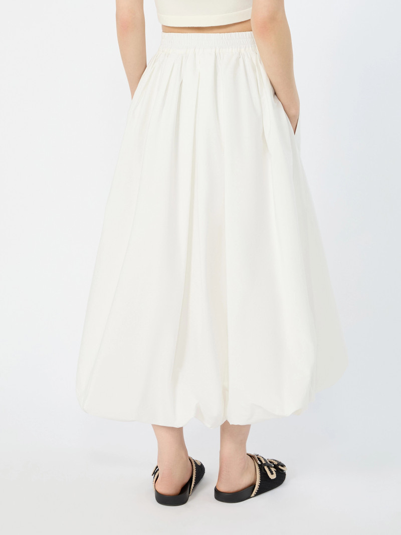 WKINUVOLE Cotton balloon skirt - IVORY 4
