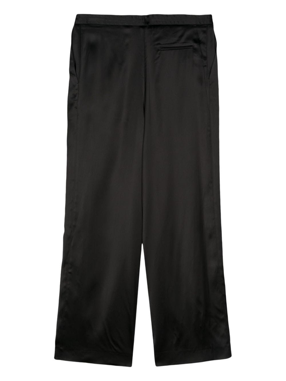 stretch-design satin trousers - 2