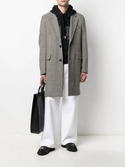 AMI Paris houndstooth overcoat outlook