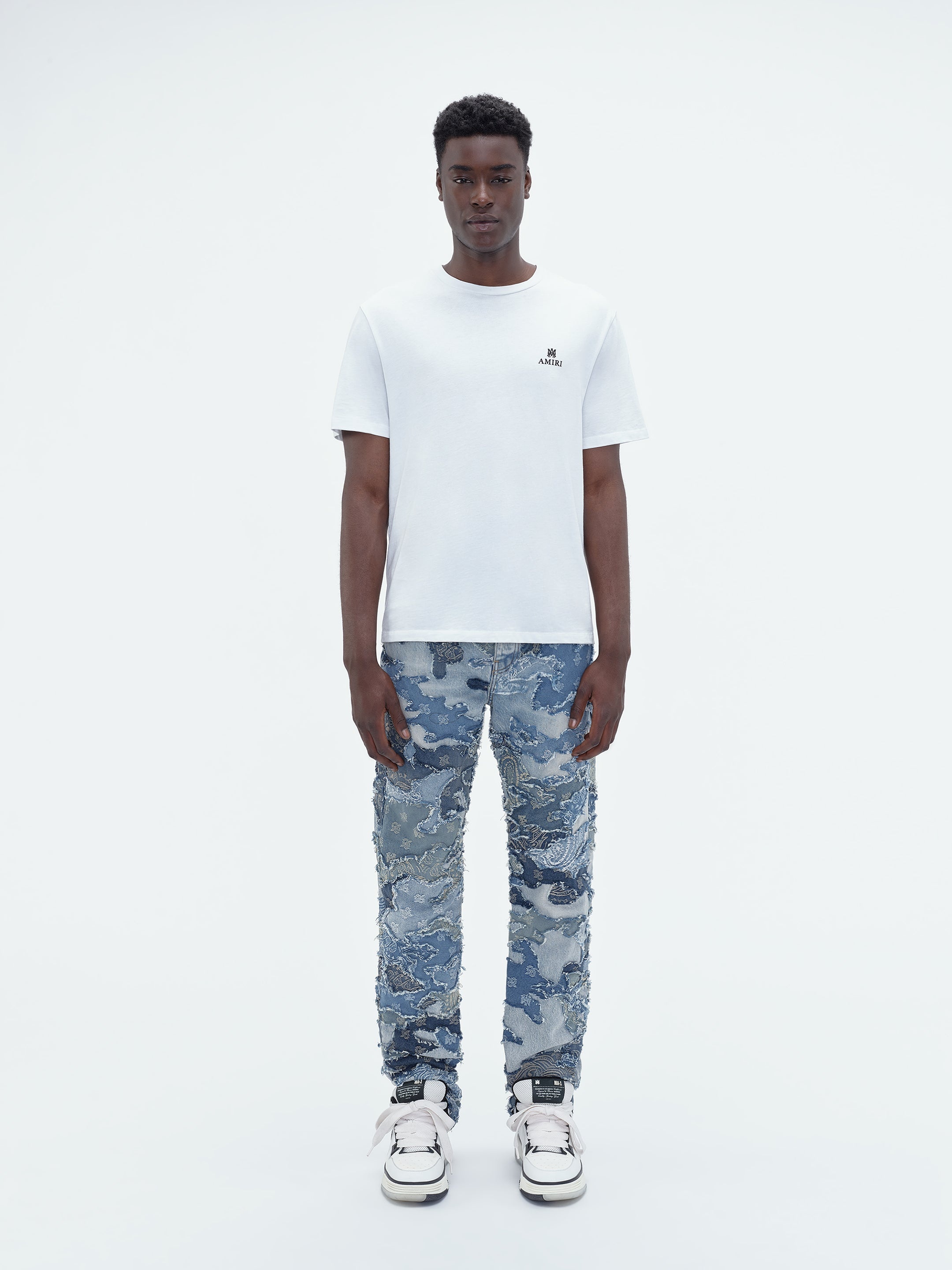 PATCHWORK CAMO STRAIGHT JEAN - 2