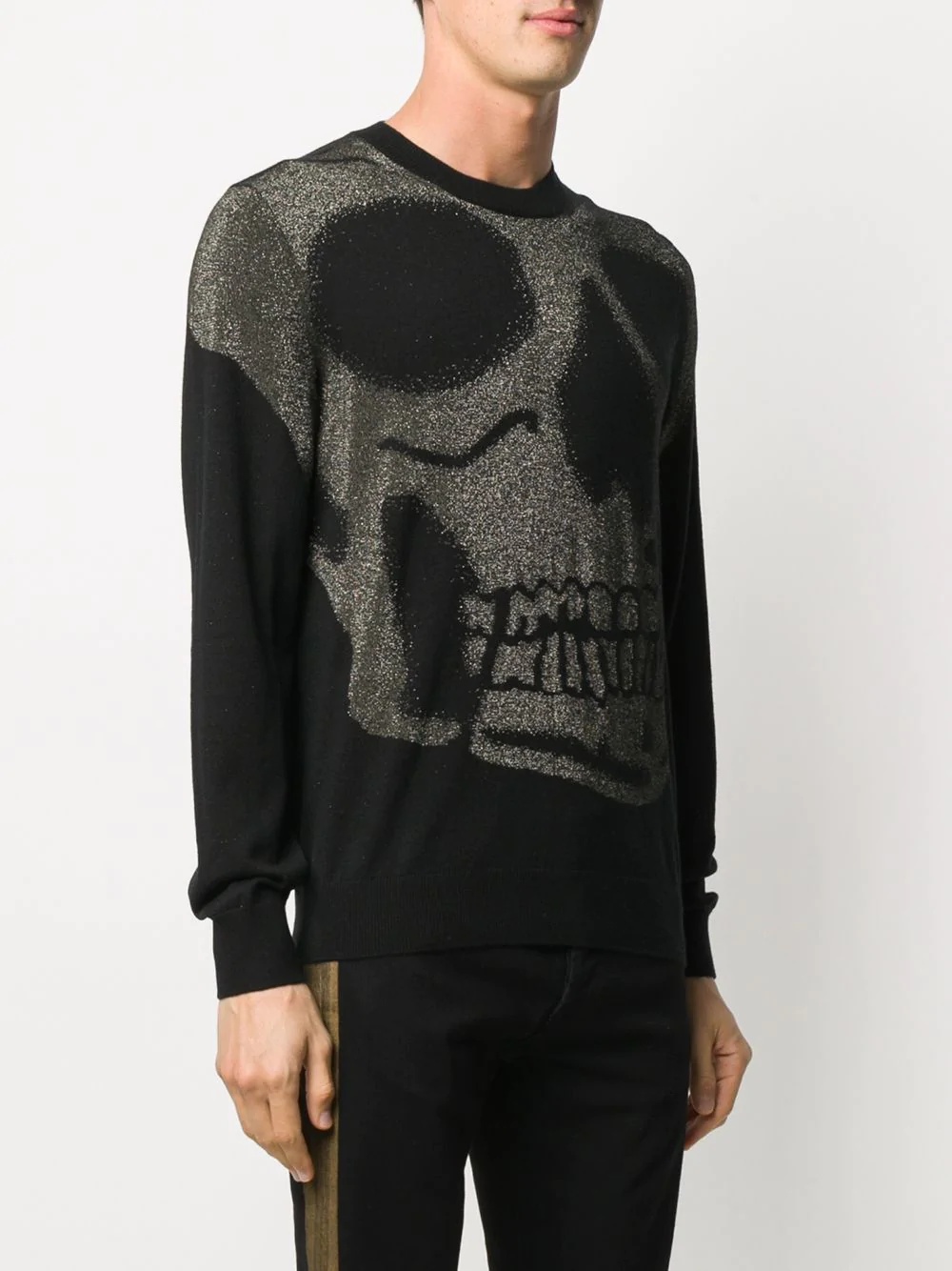 skull-motif knitted jumper - 3