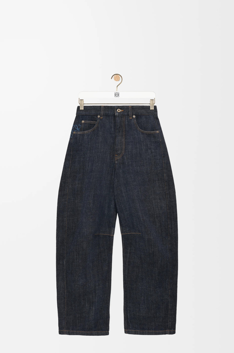 Anagram barrel jeans in denim 1