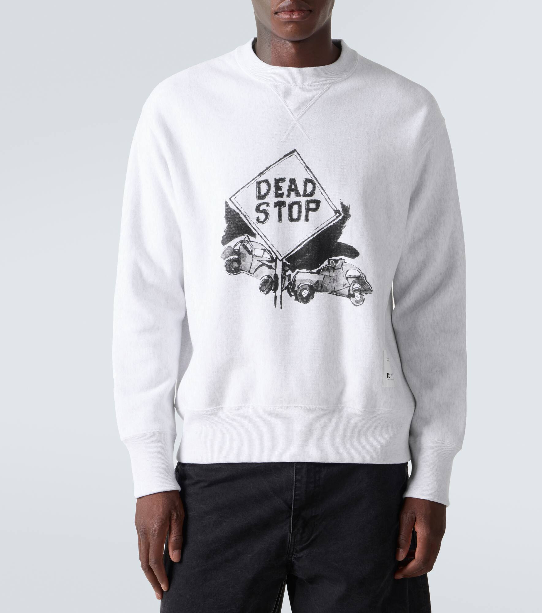 Printed cotton jersey sweatshirt - 3