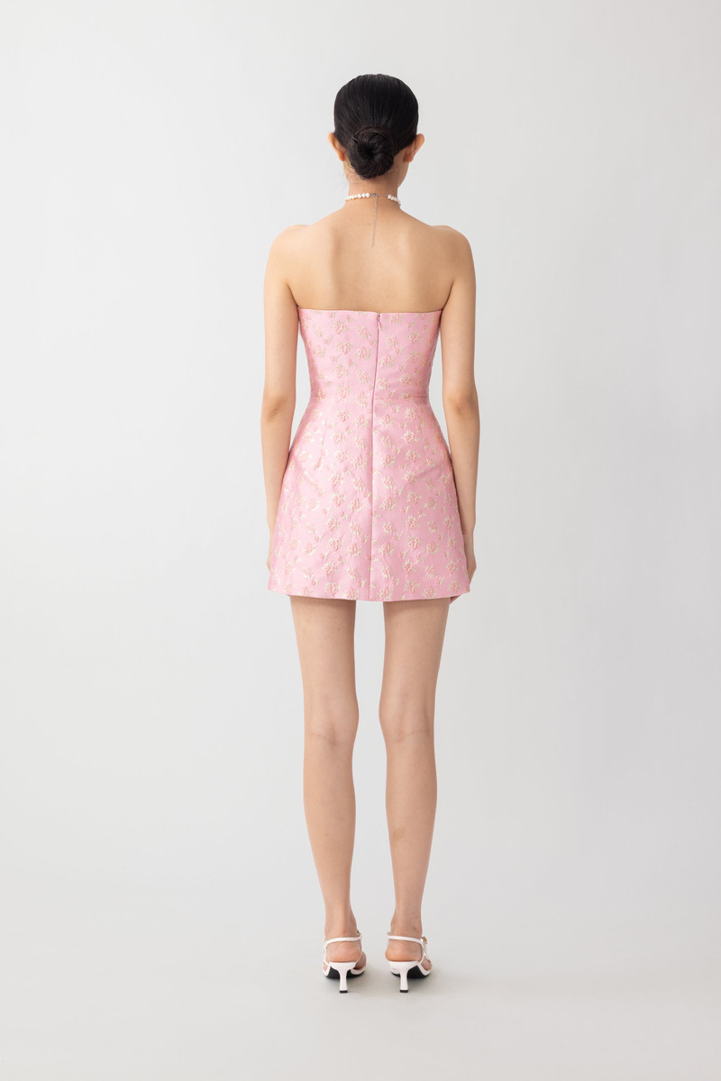 SAU LEE JODIE JACQUARD MINI DRESS outlook