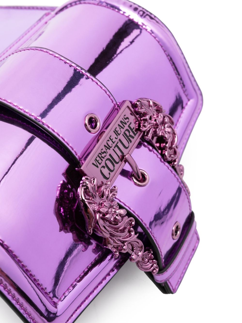 logo-plaque leather crossbody bag - 4