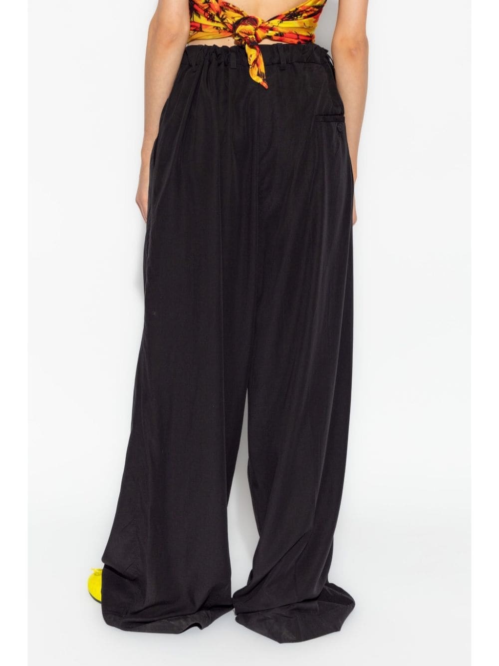 high-waisted oversized trousers - 4