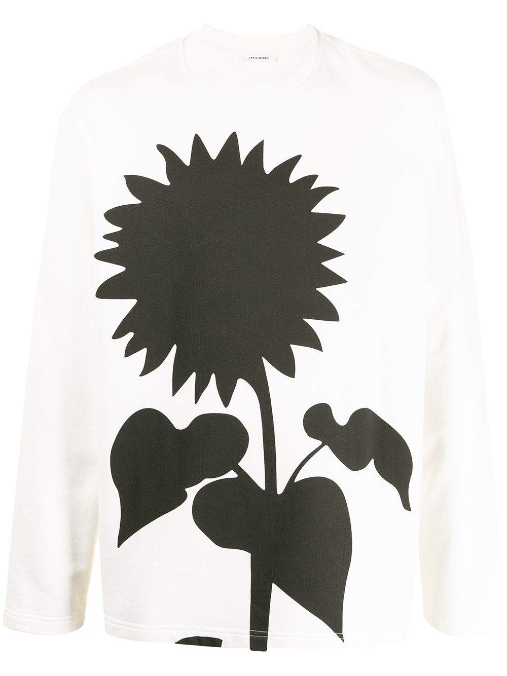 sunflower-print sweatshirt - 1