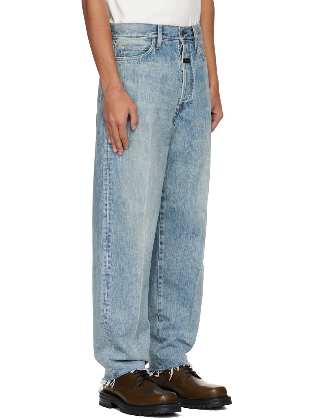 Blue 80s 5 Pocket Jeans - 2