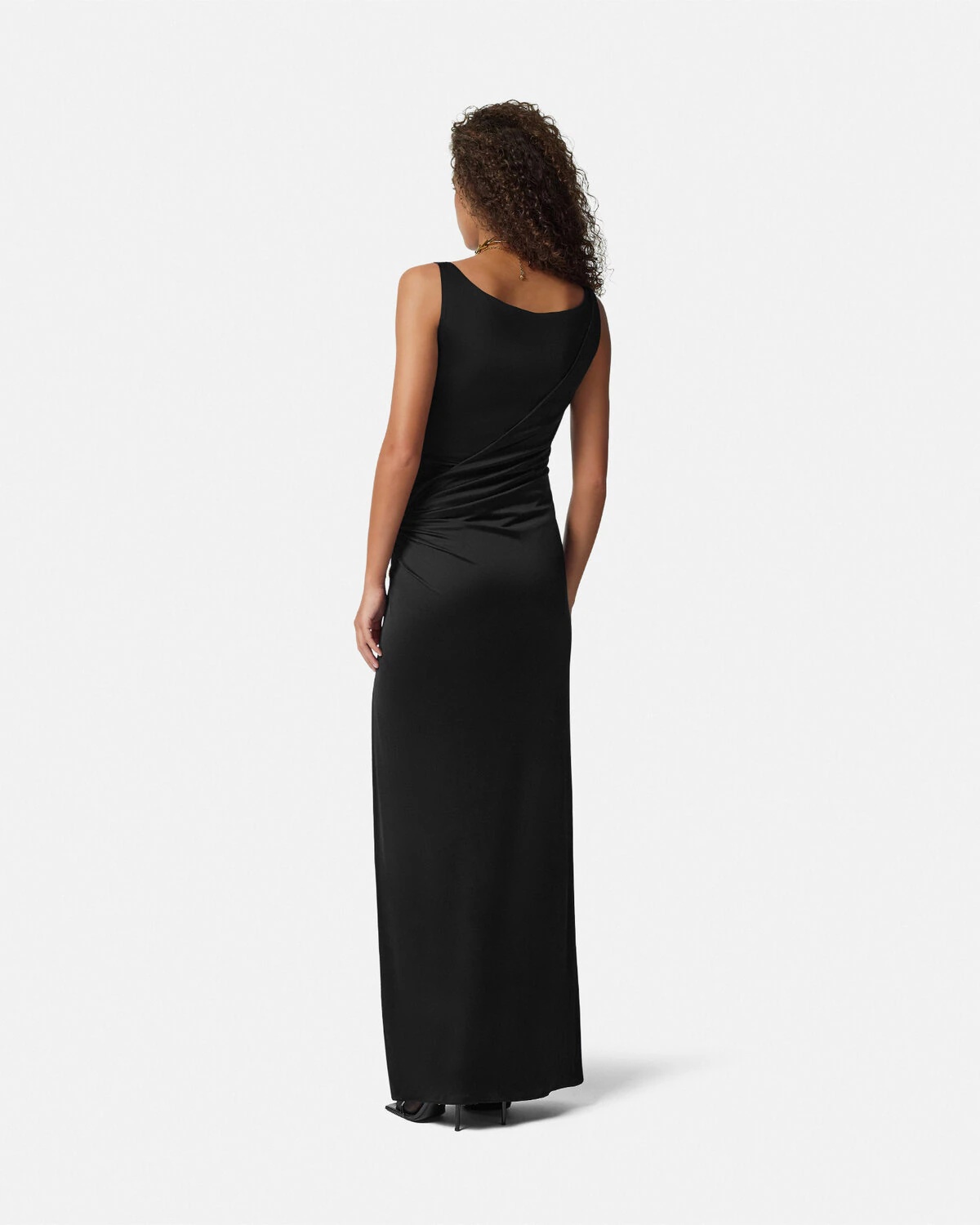 Safety Pin Gathered Gown - 5