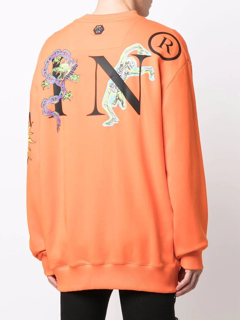 graphic-print cotton sweatshirt 4