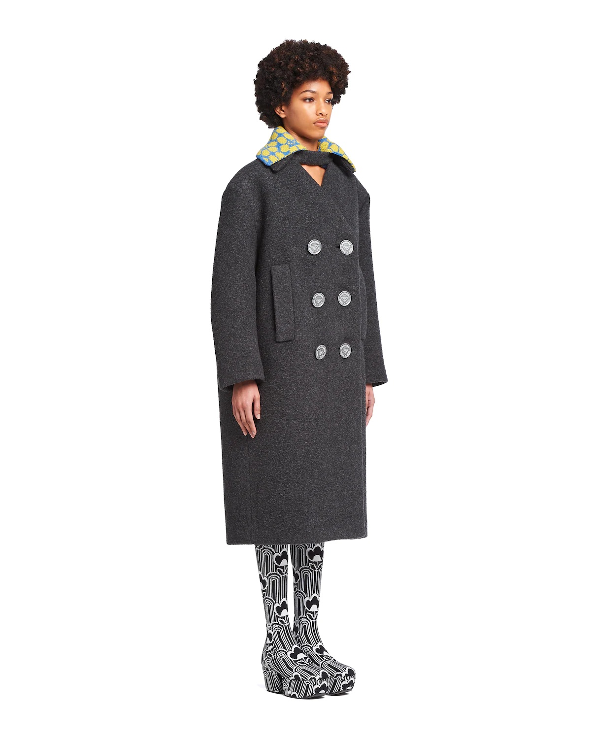 Double-breasted double broadcloth coat - 3