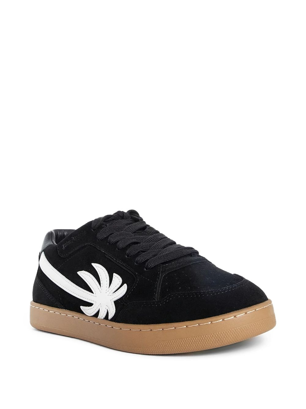 palm-tree suede sneakers - 2