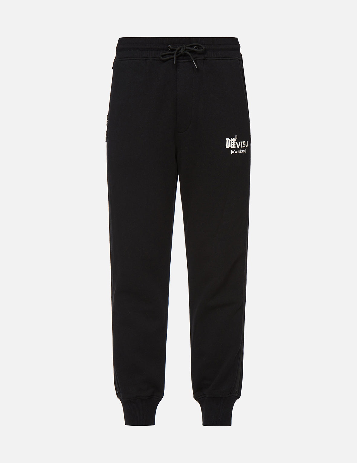 Brush Effect Seagull Print Sweatpants - 1
