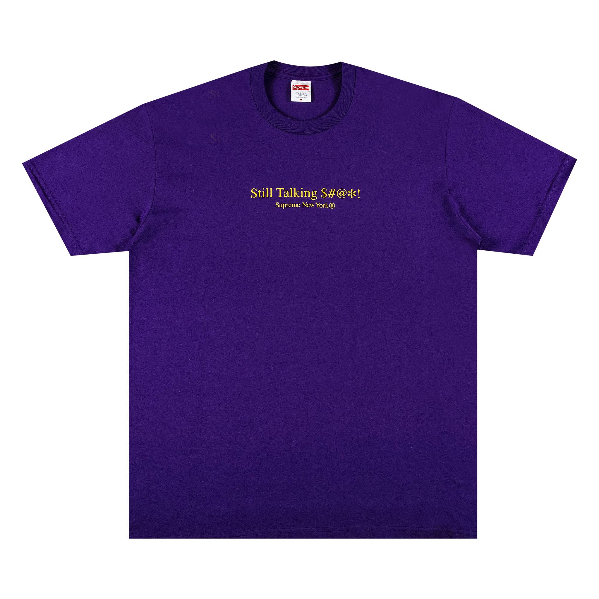 Supreme Still Talking Tee 'Purple' - 1