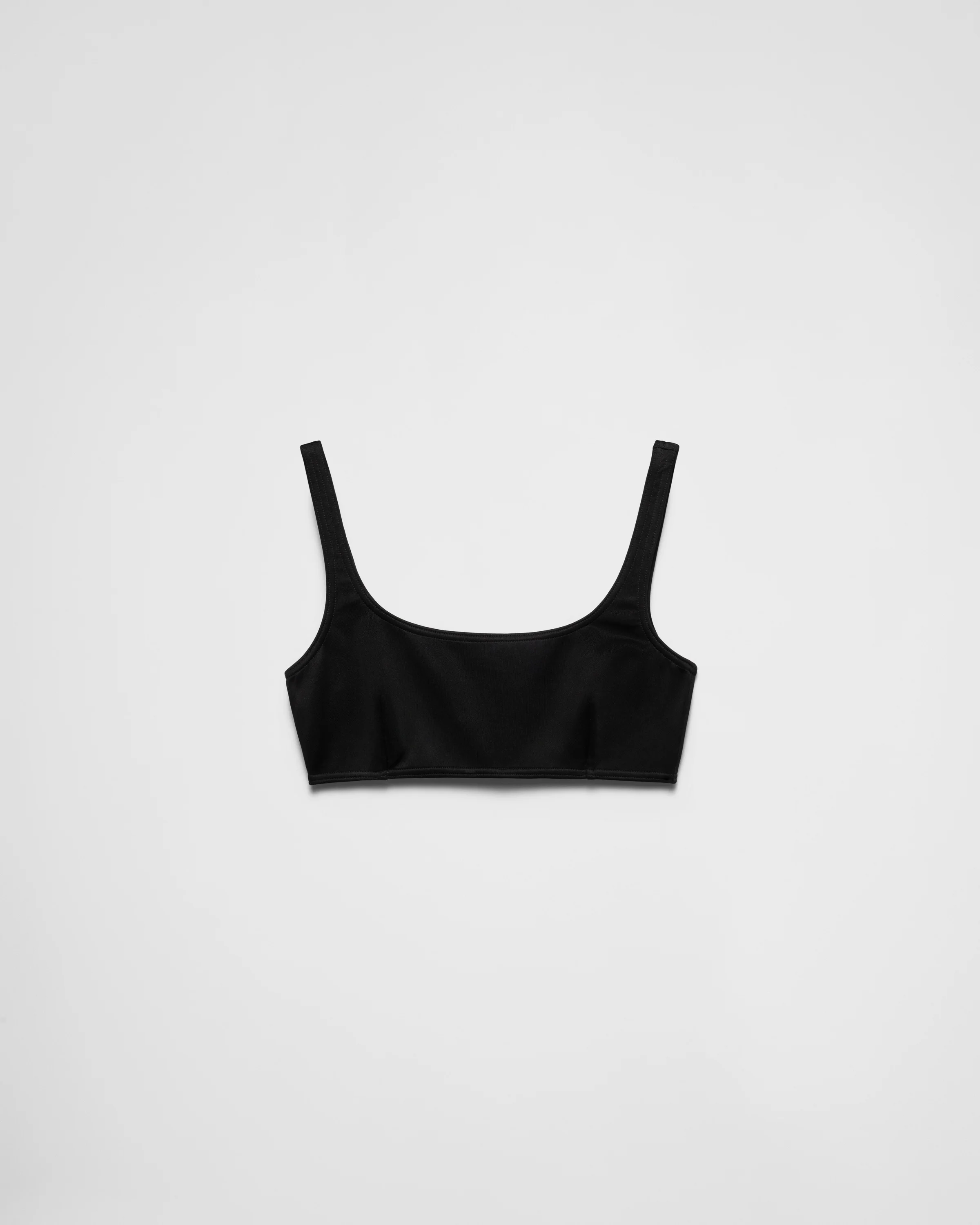 Interlock fabric bikini top - 1