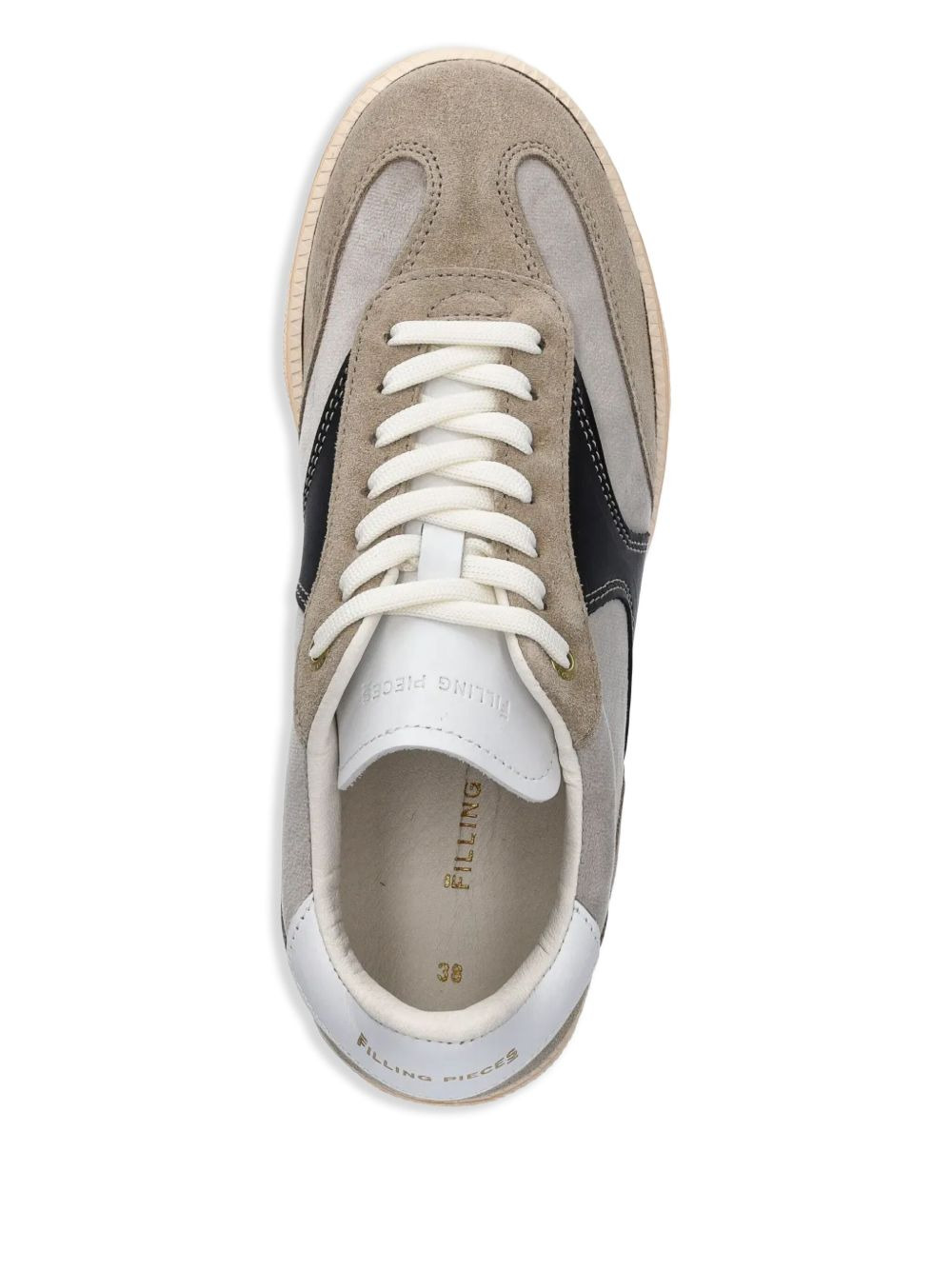 suede low-top sneakers - 4