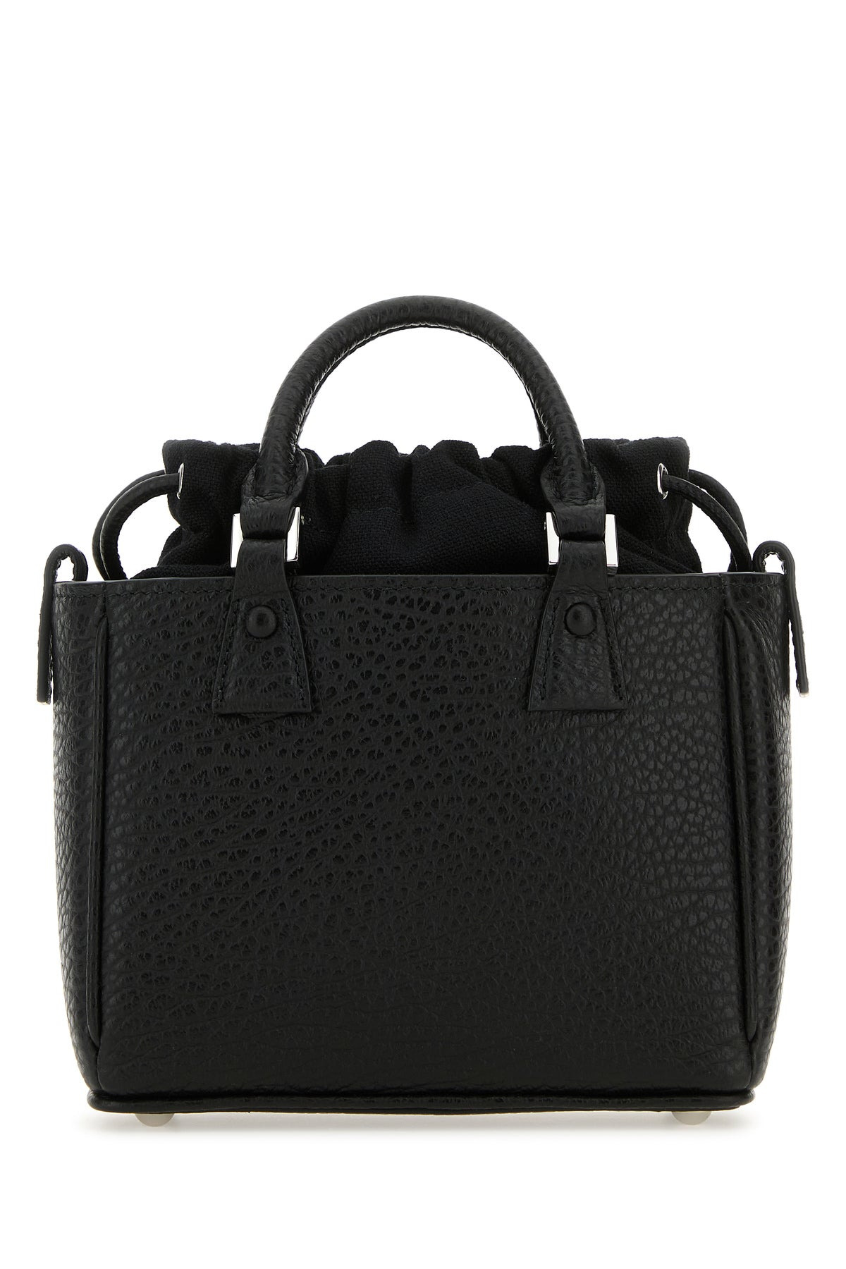 Black leather 5ac Tote Horizontal handbag - 3